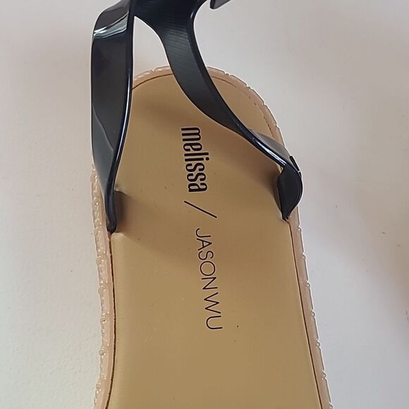 Jason Wu for Melissa Women's Espadrilles - Black & Tan Size US 8 EU 39 - Picture 15 of 16